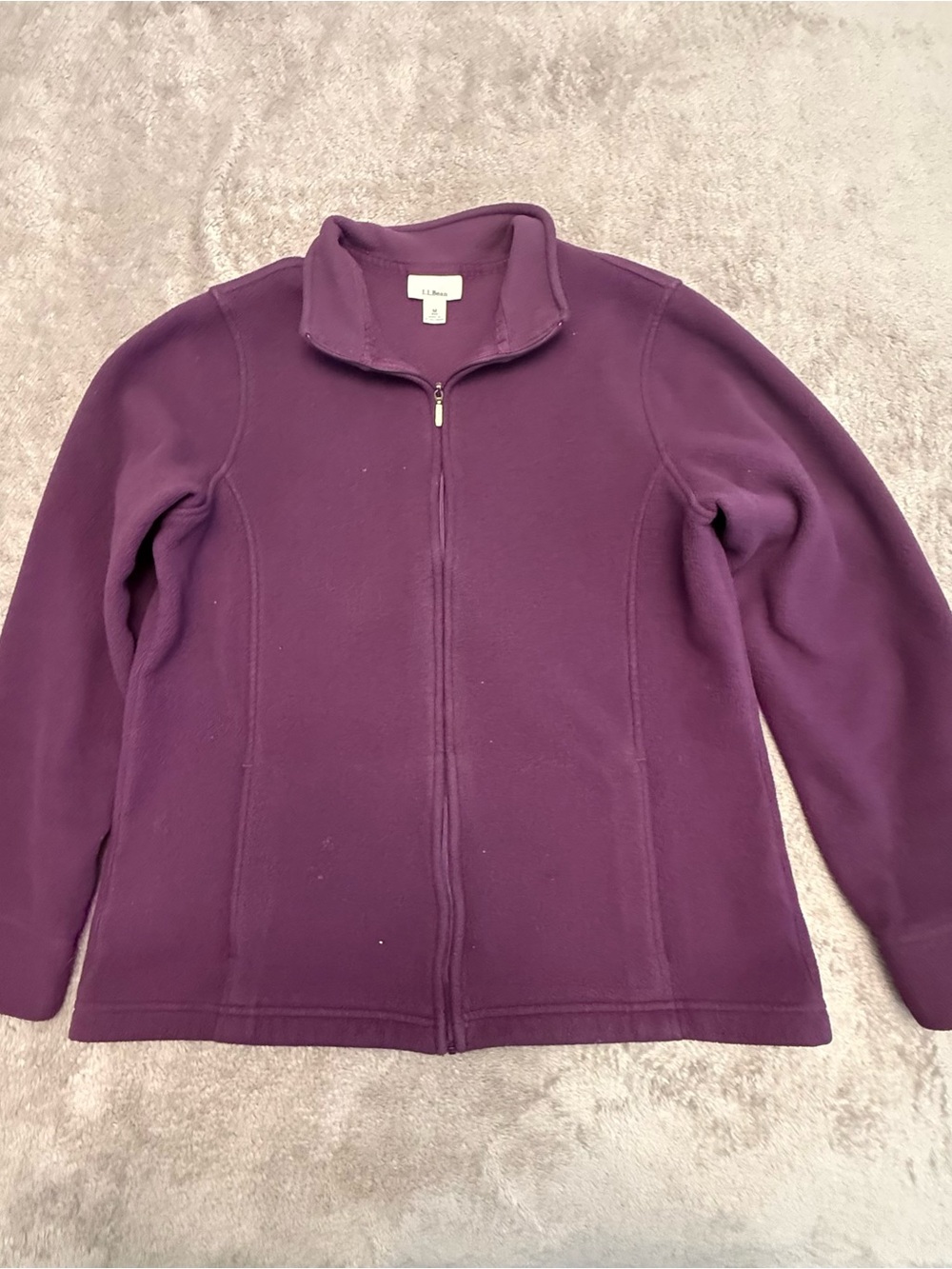 L.L. Bean Full-Zip Utility Jacket in Plum